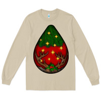 Mushroom Christmas  teardrop Long Sleeve Tee - BundleAndBundleShop