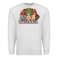 Oatmeal Heather Baseball gnomies Premium Sweatshirt - HowdyJamesFarm