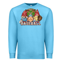 Ocean Blue Baseball gnomies Premium Sweatshirt - HowdyJamesFarm