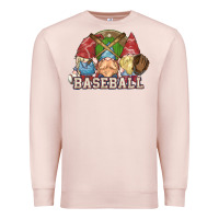 Pale Pink Baseball gnomies Premium Sweatshirt - HowdyJamesFarm