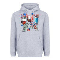 Heather Grey american wine Heavyweight Hoodie - CowGirlArtShop