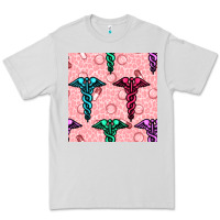 Dove Grey Medicine Seamless Pattern Premium Tee - BundleAndBundleShop