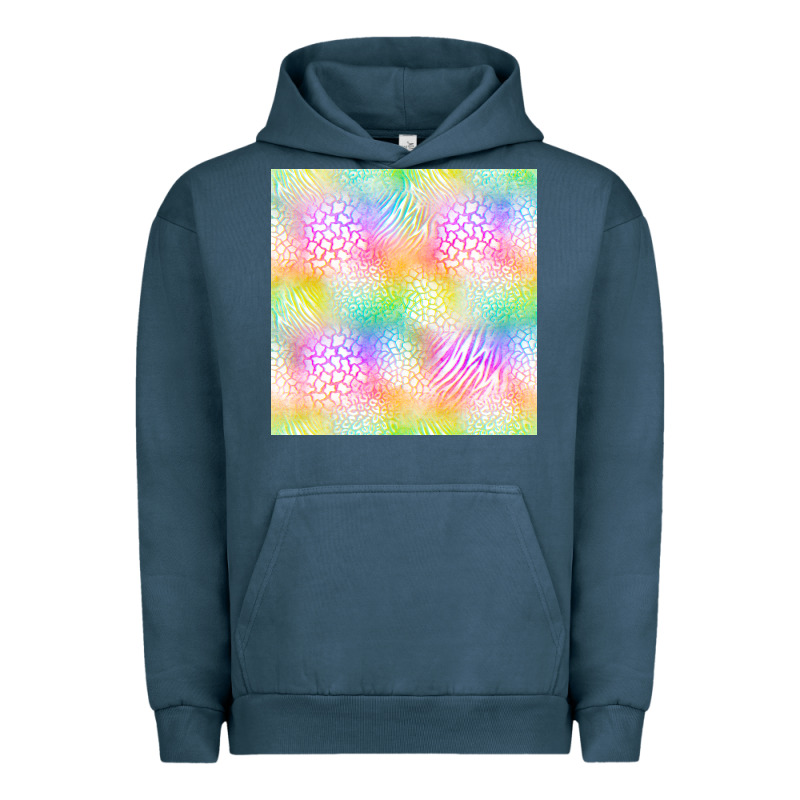 Neon Safari Seamless Pattern Urban Hoodie by BundleAndBundleShop | Teevron