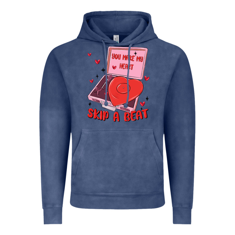 Heart Record Player Vintage Hoodie by MaliasSmallBusiness | Teevron