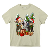 Mossy western christmas cows and cactuses Heavy Core Tee - AdoDesignShop