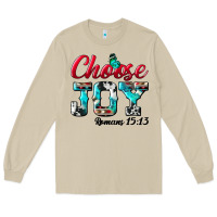 Mushroom Choose Joy Long Sleeve Tee - BundleAndBundleShop