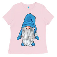 Bubblegum Pink winter gnome Ladies Tee - JahusDesignShop