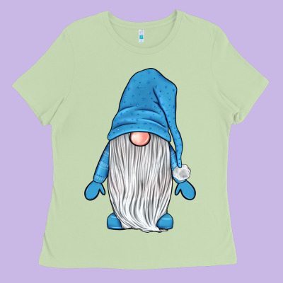 Winter Gnome Ladies Tee Designed By Jahusdesignshop