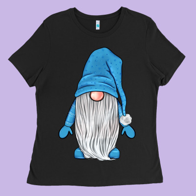 Winter Gnome Ladies Tee Designed By Jahusdesignshop