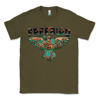 Army Green aztec free bird Classic Tee - NancyCooperArtShop
