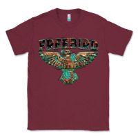 Burgundy aztec free bird Classic Tee - NancyCooperArtShop