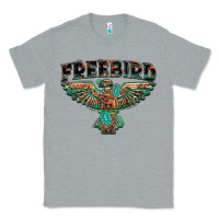 Heather Grey aztec free bird Classic Tee - NancyCooperArtShop