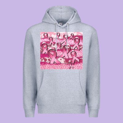 Ribbon  Breast Cancer Premium Hoodie Designed By Cowgirlartshop