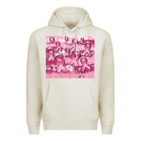 Oatmeal Heather ribbon  breast cancer Premium Hoodie - CowGirlArtShop