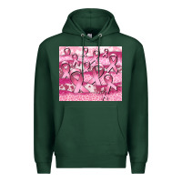 Sports Green ribbon  breast cancer Premium Hoodie - CowGirlArtShop