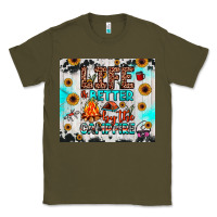 Army Green life is better by the campfire Classic Tee - JahusDesignShop
