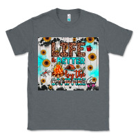 Charcoal Heather life is better by the campfire Classic Tee - JahusDesignShop