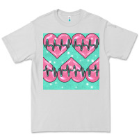 Dove Grey Nursing Heart Seamless Pattern Premium Tee - BundleAndBundleShop