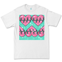 White Nursing Heart Seamless Pattern Premium Tee - BundleAndBundleShop