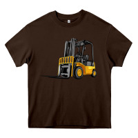 Chocolate Brown forklift Heavy Core Tee - Artiststas