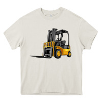Cream forklift Heavy Core Tee - Artiststas