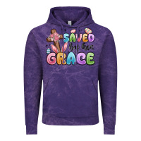 Cloud Purple saved by his grace Vintage Hoodie - MaliasSmallBusiness