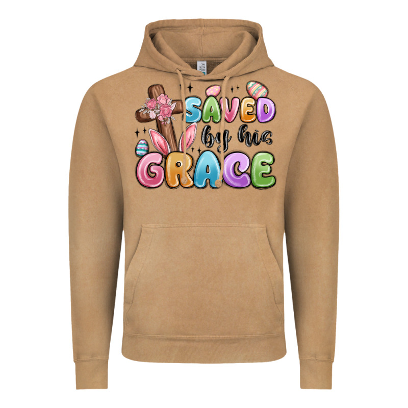 Saved By His Grace Vintage Hoodie by MaliasSmallBusiness | Teevron