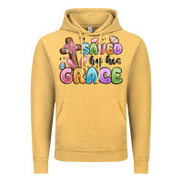 Vintage Mustard saved by his grace Vintage Hoodie - MaliasSmallBusiness