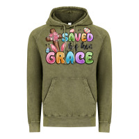 Vintage Olive saved by his grace Vintage Hoodie - MaliasSmallBusiness