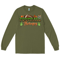Army Green football therapy Long Sleeve Tee - BundleAndBundleShop