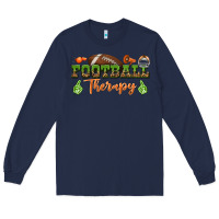 Navy football therapy Long Sleeve Tee - BundleAndBundleShop