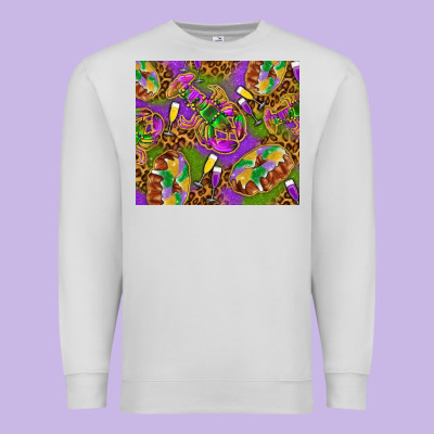 Mardi Gras With Crabs Tumbler Premium Sweatshirt Designed By Howdyjamesfarm