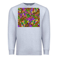 Heather Grey Mardi Gras with crabs tumbler Premium Sweatshirt - HowdyJamesFarm