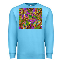Ocean Blue Mardi Gras with crabs tumbler Premium Sweatshirt - HowdyJamesFarm