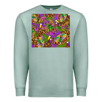 Seafoam Mardi Gras with crabs tumbler Premium Sweatshirt - HowdyJamesFarm