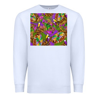White Mardi Gras with crabs tumbler Premium Sweatshirt - HowdyJamesFarm