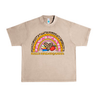 French Oak back to school rainbow hello kindergarten Urban Heavy Tee - AdoDesignShop