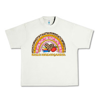Pistachio back to school rainbow hello kindergarten Urban Heavy Tee - AdoDesignShop