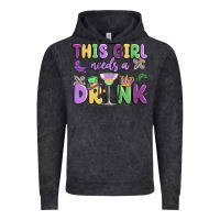 Vintage Black this girl needs a drink Vintage Hoodie - MaliasSmallBusiness
