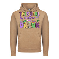 Vintage Coffee this girl needs a drink Vintage Hoodie - MaliasSmallBusiness