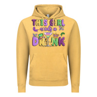 Vintage Mustard this girl needs a drink Vintage Hoodie - MaliasSmallBusiness
