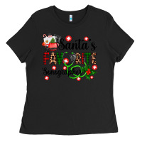 Black santa's favorite sonographer Ladies Tee - AdoDesignShop
