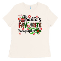 Bone santa's favorite sonographer Ladies Tee - AdoDesignShop