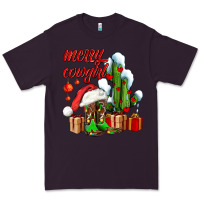 Plum merry cowgirl  boots and cactus with gifts Premium Tee - AdoDesignShop