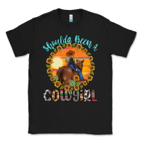 Black shoulda been a cowgirl Classic Tee - MaliasSmallBusiness