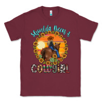Burgundy shoulda been a cowgirl Classic Tee - MaliasSmallBusiness