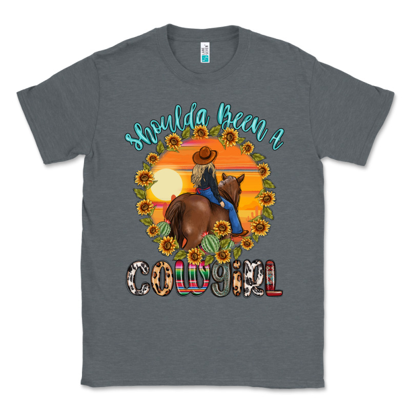 Shoulda Been A Cowgirl Classic Tee by MaliasSmallBusiness | Teevron