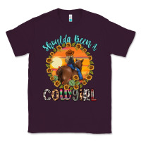 Plum shoulda been a cowgirl Classic Tee - MaliasSmallBusiness