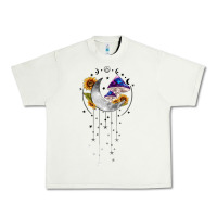 Pistachio moon and mushrooms with sunflower Urban Heavy Tee - MaliasSmallBusiness