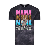 Cloud Black mama skeleton peace leopard pattern Vintage Tee - NancyCooperArtShop